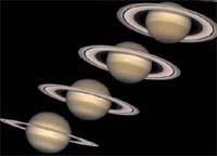 Восход Сатурна, фото Hubble Heritage